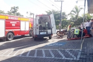 Queda de moto deixa homem ferido na Margem Esquerda, em Gaspar