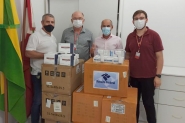 Ilhota recebe doao de testes rpidos de coronavrus e termmetros 