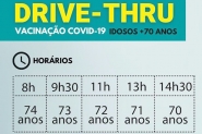 Chegada de doses faz Gaspar preparar drive thru para vacinar idosos com mais de 70 anos
