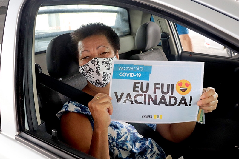 Sábado é dia de drive thru para aplicação da segunda dose em Gaspar