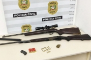 Homem é detido por porte ilegal de arma de fogo no bairro Bateias, em Gaspar