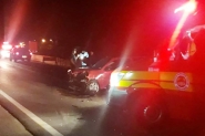 Motorista sai do local do acidente após colisão entre carros na BR-470, em Gaspar