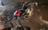 Homem fica gravemente ferido em acidente entre moto e caminhão na BR-470, em Ilhota
