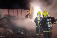 Incêndio atinge estoque de algodão de empresa no Figueira, em Gaspar