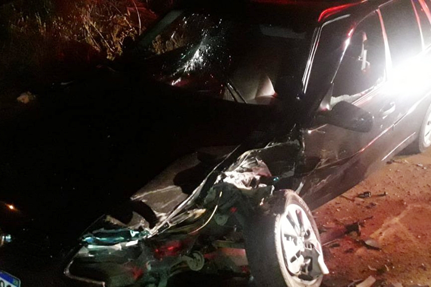 Sete pessoas ficam feridas em colisão frontal no Gaspar Mirim