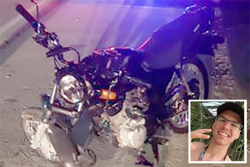 Jovem morre após se envolver em grave acidente no Centro de Ilhota