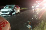 Homem morre após ser projetado por 15 metros em acidente na BR-470, em Gaspar