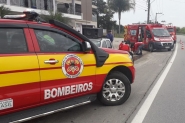 Jovem é hospitalizado após acidente no Poço Grande, em Gaspar