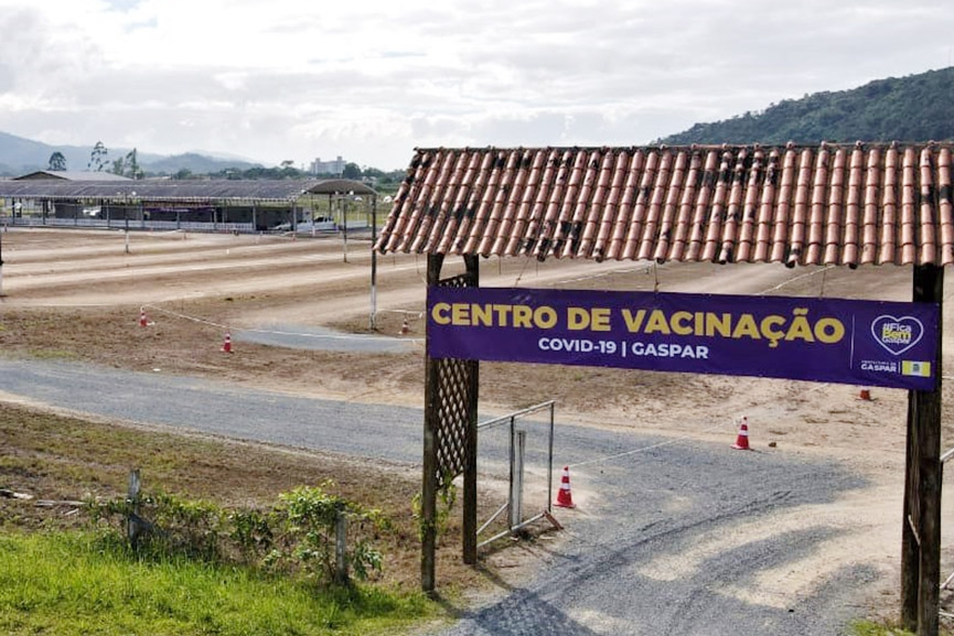 Centro de Vacinação Covid-19 de Gaspar aberto até às 19h nesta quarta-feira