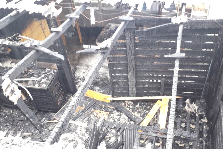 Incêndio atinge duas casas no bairro Margem Esquerda, em Gaspar