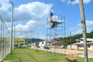 Vândalos depredam sistema de iluminação de área de lazer do Bela Vista, em Gaspar