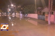 Temporal resulta em alagamentos, deslizamentos e destelhamento em Gaspar