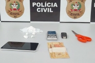 Traficante que fazia delivery de drogas em Gaspar é preso pela Polícia Civil