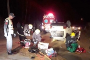 Motorista fica preso dentro de carro após capotamento no Barracão, em Gaspar