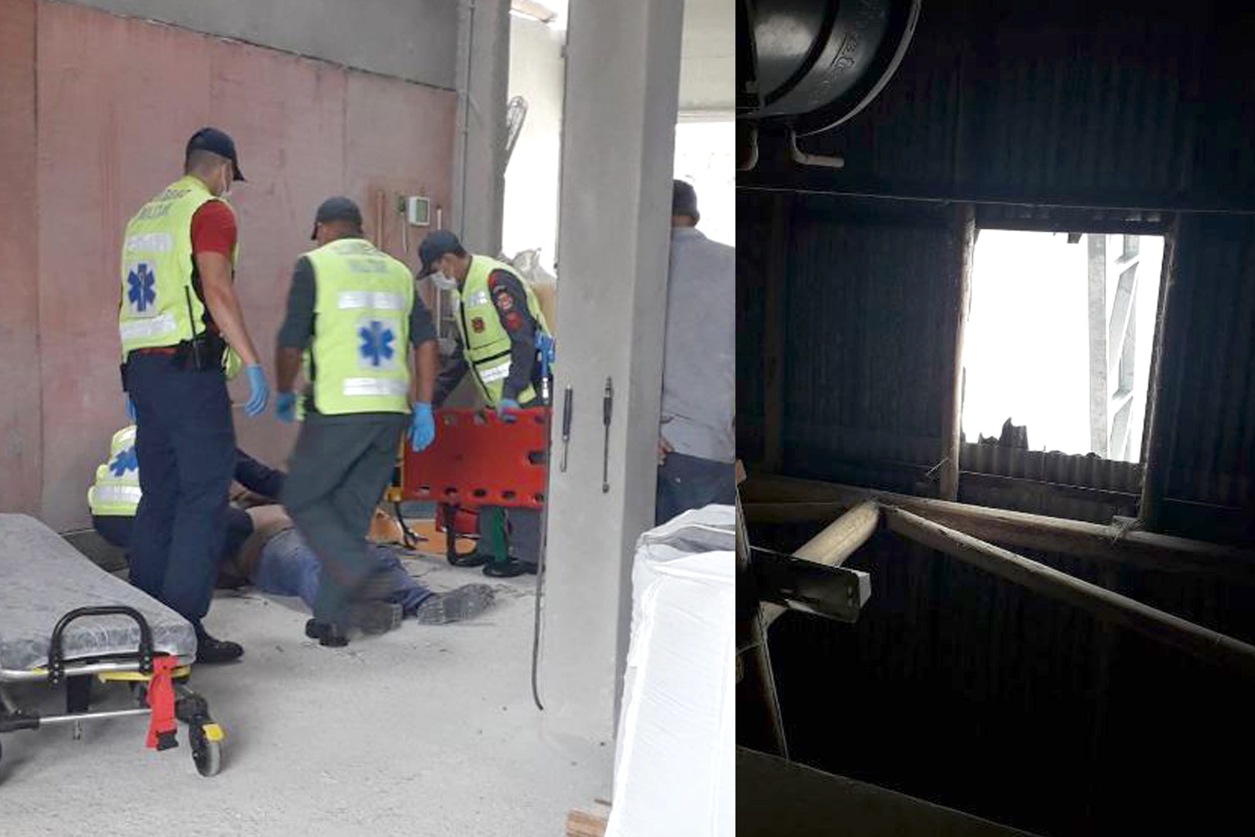 Homem fica ferido após cair de telhado de galpão no bairro Lagoa, em Gaspar