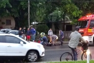 Mulher morre em grave acidente entre bicicleta e caminhão em Blumenau