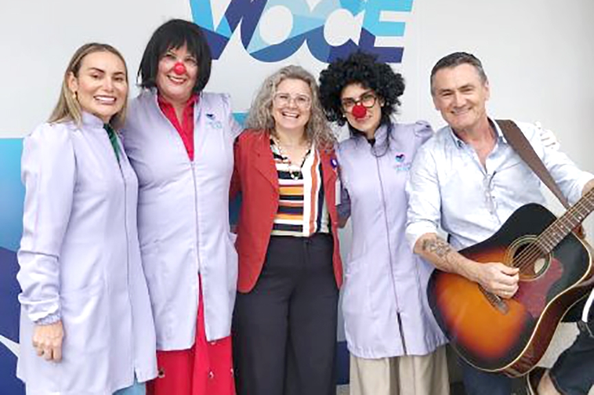 Voluntários levam alegria aos pacientes do Hospital de Gaspar
