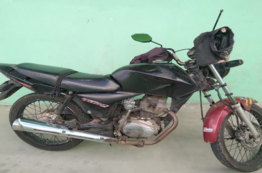 Moto furtada é recuperada pelo PPT no bairro Gaspar Mirim