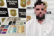 Homem que usava documentos falsos para abrir contas em bancos � preso em Ilhota