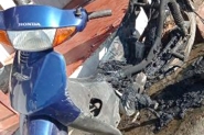 Homem fica com 25% do corpo queimado após moto pegar fogo no Gasparinho