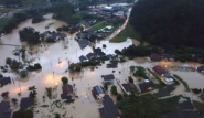 Forte chuva provoca enchente em Benedito Novo