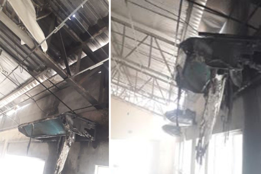 Princípio de incêndio atinge escola Norma Mônica Sabel, em Gaspar