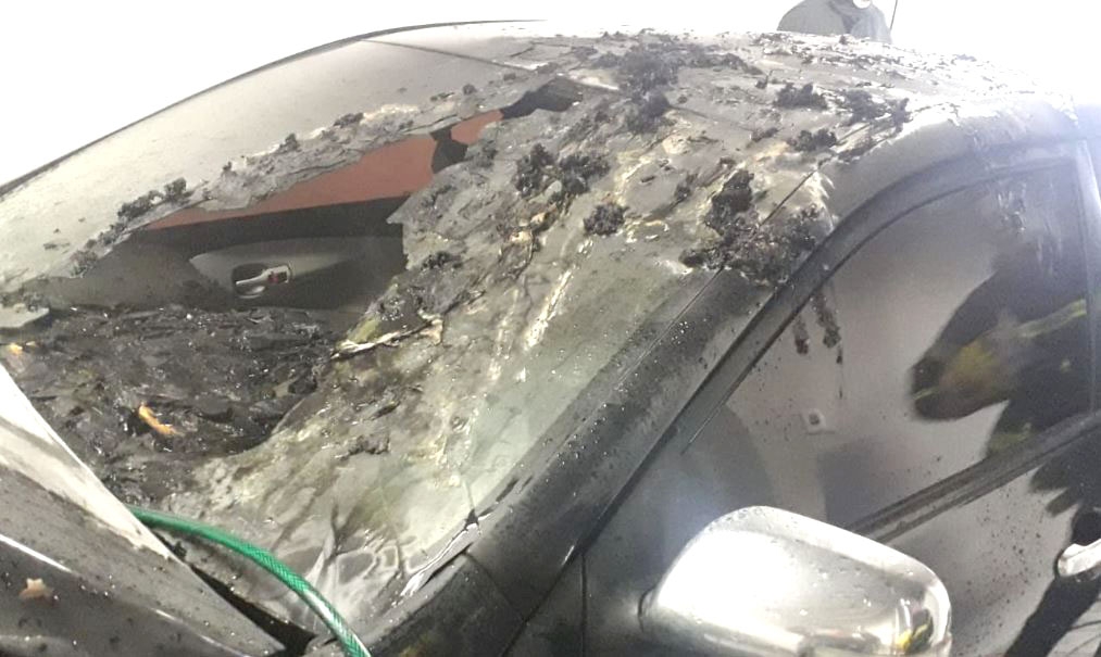 Incêndio atinge veículo no bairro Coloninha, em Gaspar