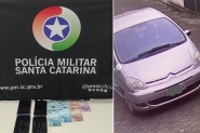 Ladr�o � preso ap�s roubar R$8 mil e celular de distribuidora de g�s em Gaspar