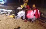 Homem fica gravemente ferido em acidente de moto em Ilhota