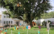 Decoração de Páscoa é furtada e danificada na praça do Centro de Gaspar
