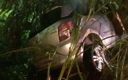 Morre idoso que colidiu carro contra ônibus e árvore no Barracão, em Gaspar