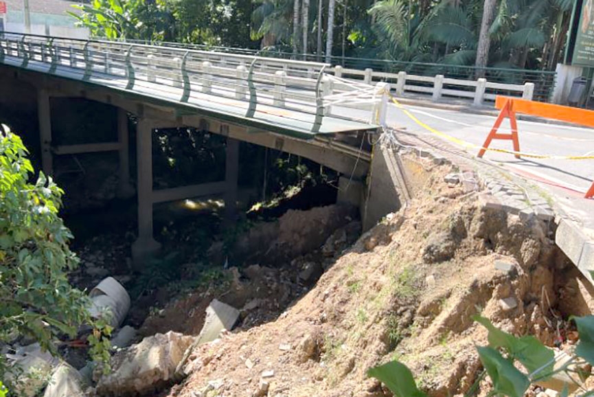 Obra de contenção em cabeceira de ponte no Centro de Gaspar começa na quarta