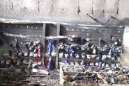 Fotos mostram como ficou loja destruída por incêndio em Ilhota