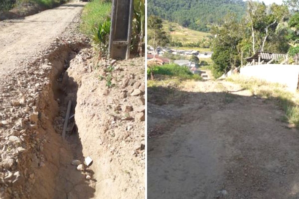 Comunidade pede melhorias em rua do bairro Ilhotinha, em Ilhota