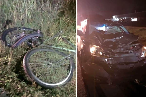 Ciclista morre após tentar cruzar a BR-470 e ser atingido por carro em Gaspar