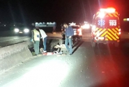 Motociclista fica ferido em acidente na BR-470, entre Gaspar e Blumenau