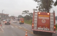 Mãe e filha são atropeladas por carro no bairro Figueira, em Gaspar