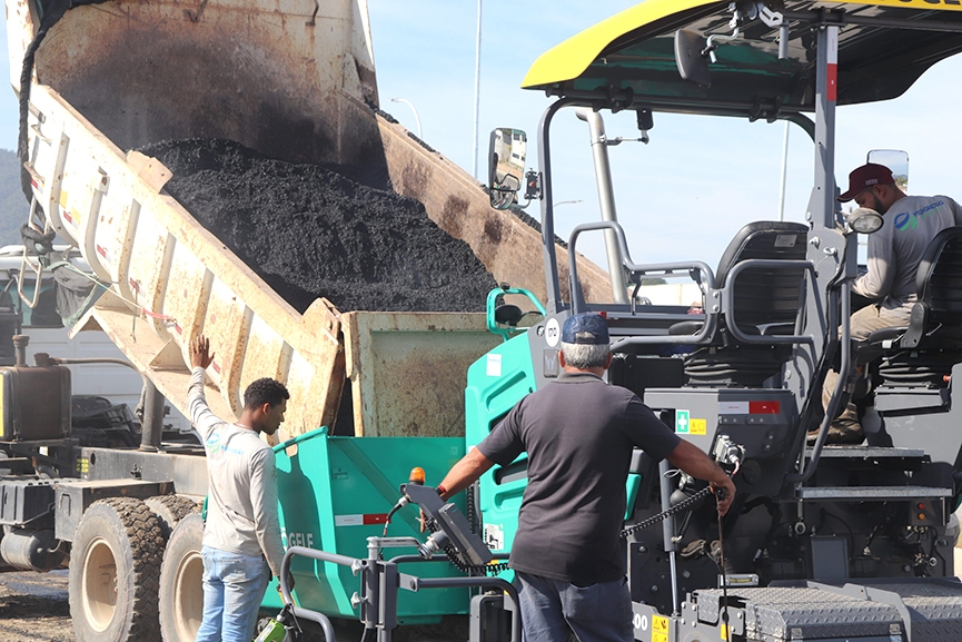 Prefeitura de Gaspar inicia pavimentação da 2ª capa asfáltica do trecho 4 do Anel de Contorno