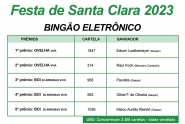 Veja quem ganhou os bois e ovelhas do Bing�o Eletr�nico da Festa de Santa Clara, em Gaspar