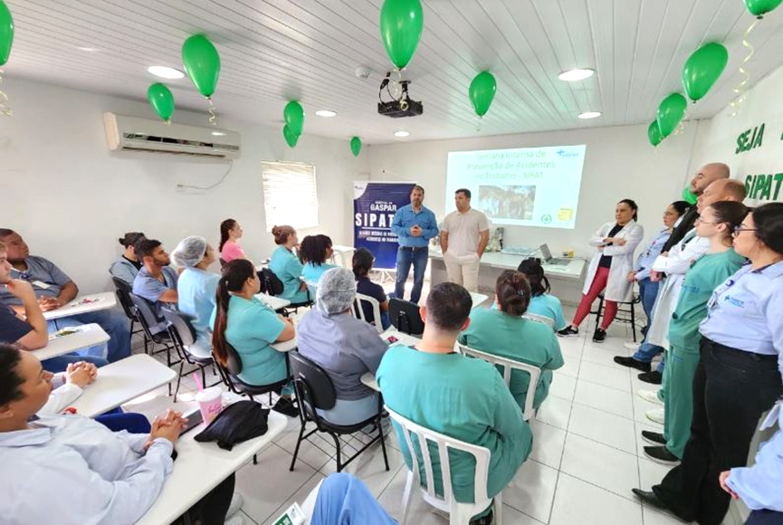 Hospital de Gaspar realiza ação voltada à segurança dos funcionários