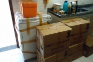 Quase 30 mudan�as j� foram levadas para os abrigos de m�veis em Gaspar