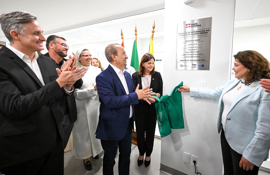 Governo do Estado inaugura 41 leitos de internao no Hospital Marieta, em Itaja
