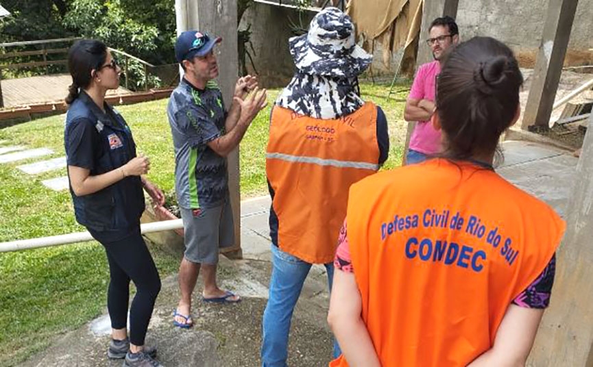 Geólogo e agentes da Defesa Civil de Gaspar são enviados para ajudar moradores de Rio do Sul