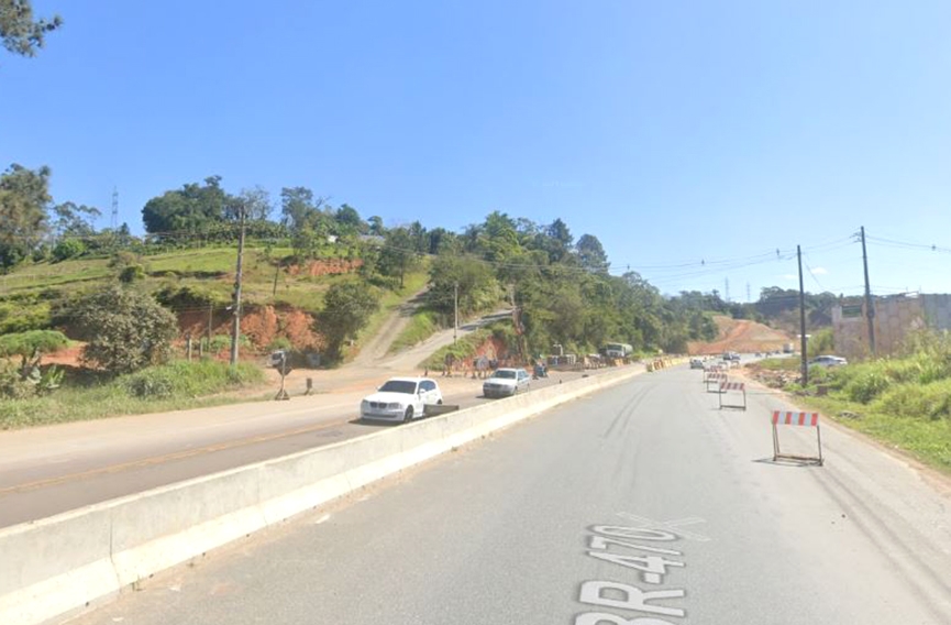 Obra de duplicação deixa trecho da BR-470 no sistema 'siga e pare' nos próximos dias em Gaspar