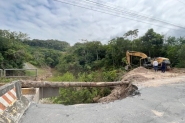  Prefeitura de Gaspar realiza recupera��o de ponte no Belchior Baixo