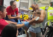 Bombeiros de Gaspar salvam beb engasgado com gua