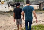 Homem condenado por roubo  preso no Barraco, em Gaspar