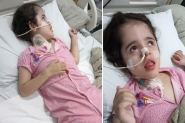 Menina de Gaspar com hidrocefalia comemora alta médica e se prepara para cirurgia no estômago