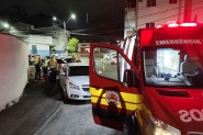Motociclista sofre leso na coluna aps acidente no Centro de Gaspar