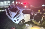 Bombeiros de Ilhota atendem acidente com quatro vtimas na BR em Navegantes